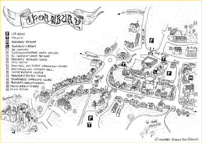 Map Of Thornbury Bristol Thornbury Tourist Information Centre - Mythornbury