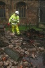 Tree down outside St Mary's Church