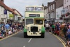 Open top vintage bus